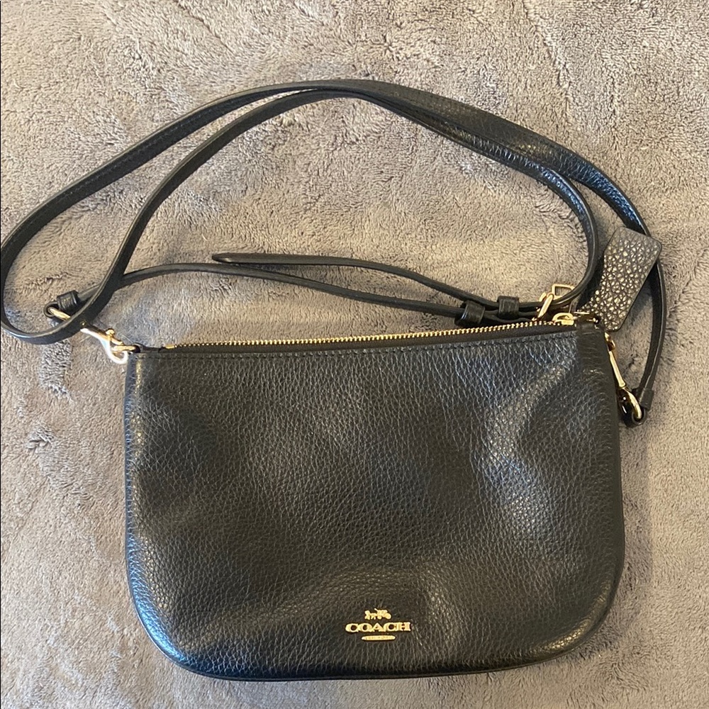 Coach Black Crossbody Bag with Gold Hardware